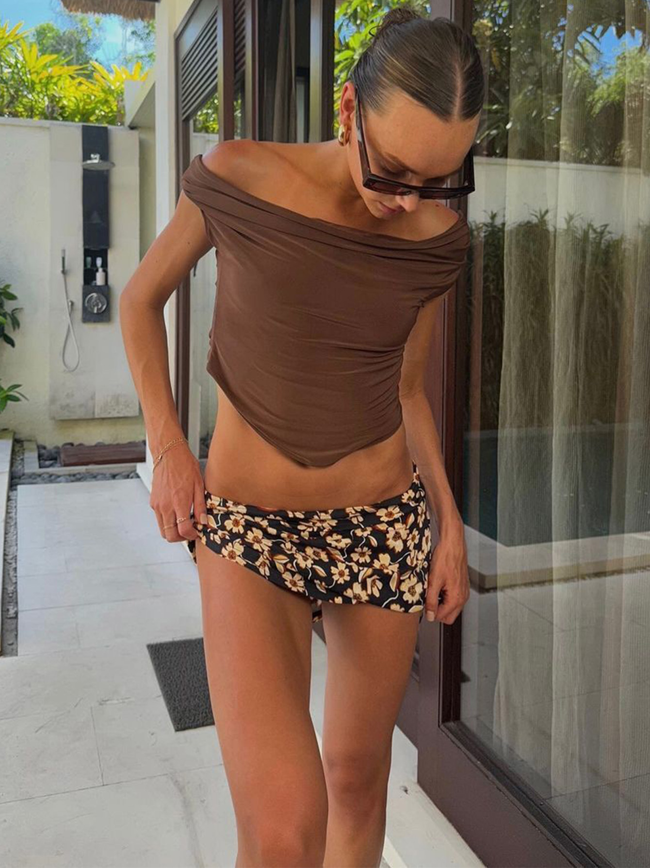 Slim - Fit Bodycon High - Waisted Fresh Versatile Mini Skirt