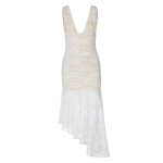 Chic Lace - Trimmed Matronly Dress