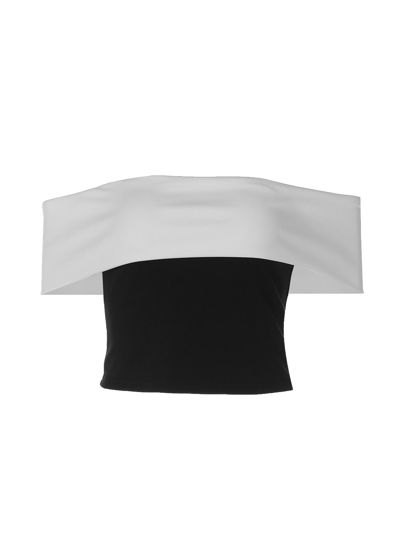 Layered Off - the - Shoulder Short Cropped Bustier Top