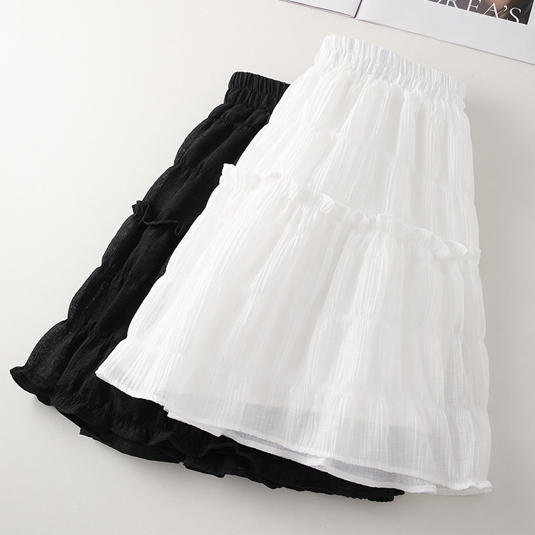 Slim Pleated Short Skirt For Petite Women