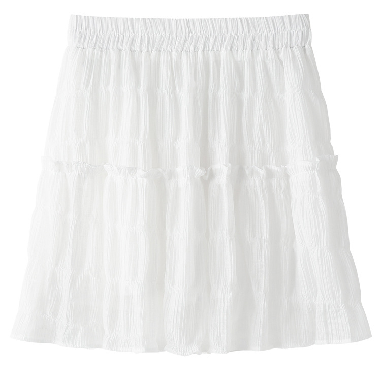 Slim Pleated Short Skirt For Petite Women