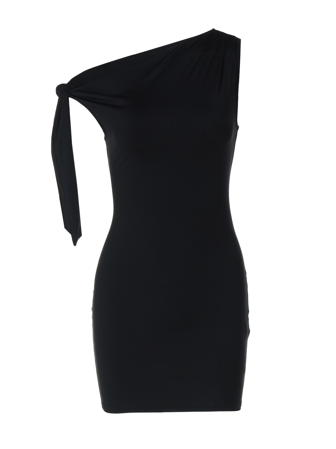 Sleeveless Wrap Tie Waist Mini Dress