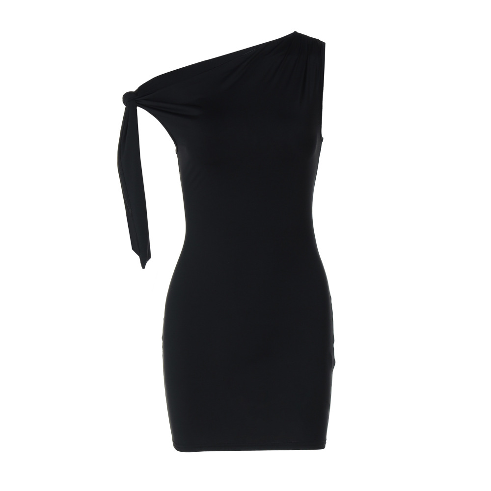 Sleeveless Wrap Tie Waist Mini Dress