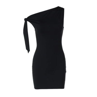 Sleeveless Wrap Tie Waist Mini Dress 01