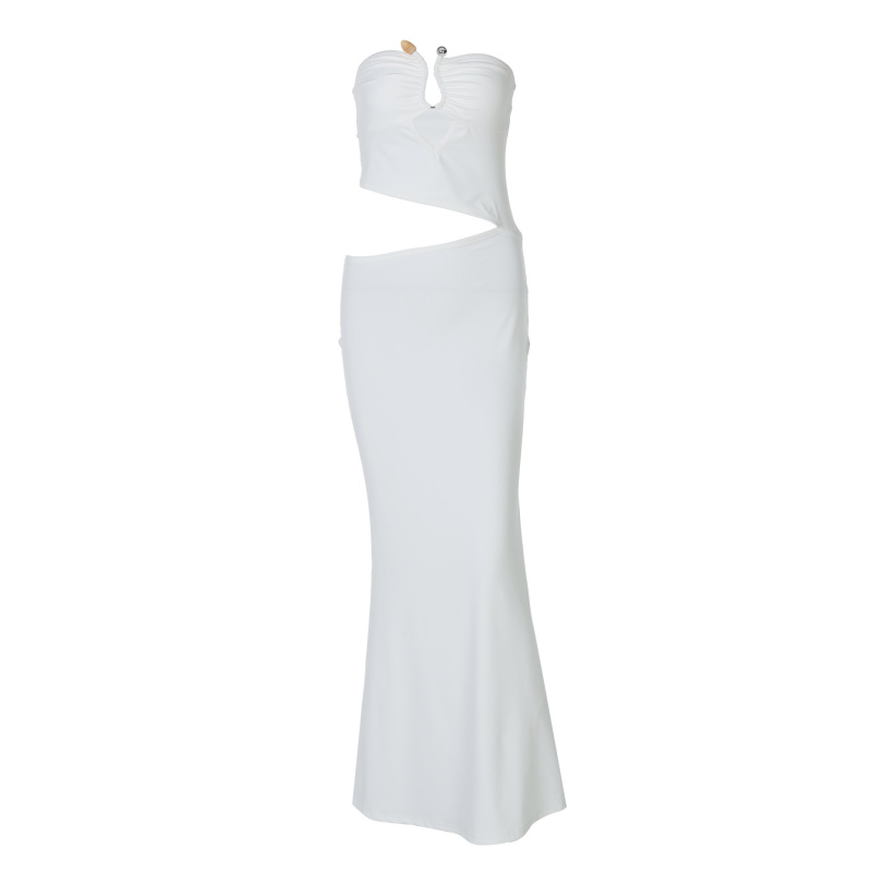Steel Boned Waist - Bare Pencil Dress