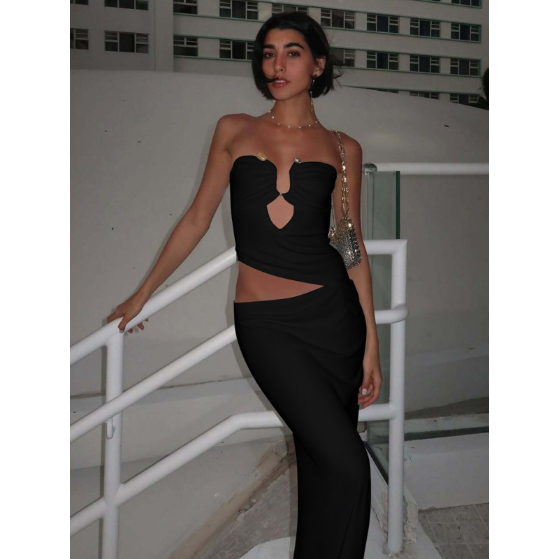 Steel Boned Waist - Bare Pencil Dress