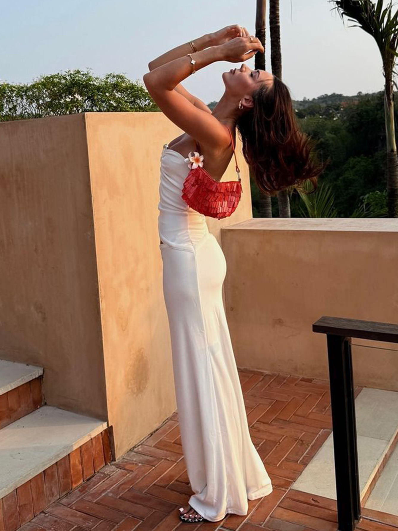 Steel Boned Waist - Bare Pencil Dress