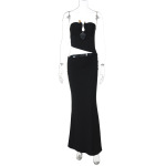 Steel Boned Waist - Bare Pencil Dress