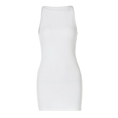 Round - neck Sleeveless Versatile Cropped Dress 01