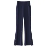 High-Rise Slim Horseshoe Flared Pants