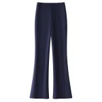 High-Rise Slim Horseshoe Flared Pants