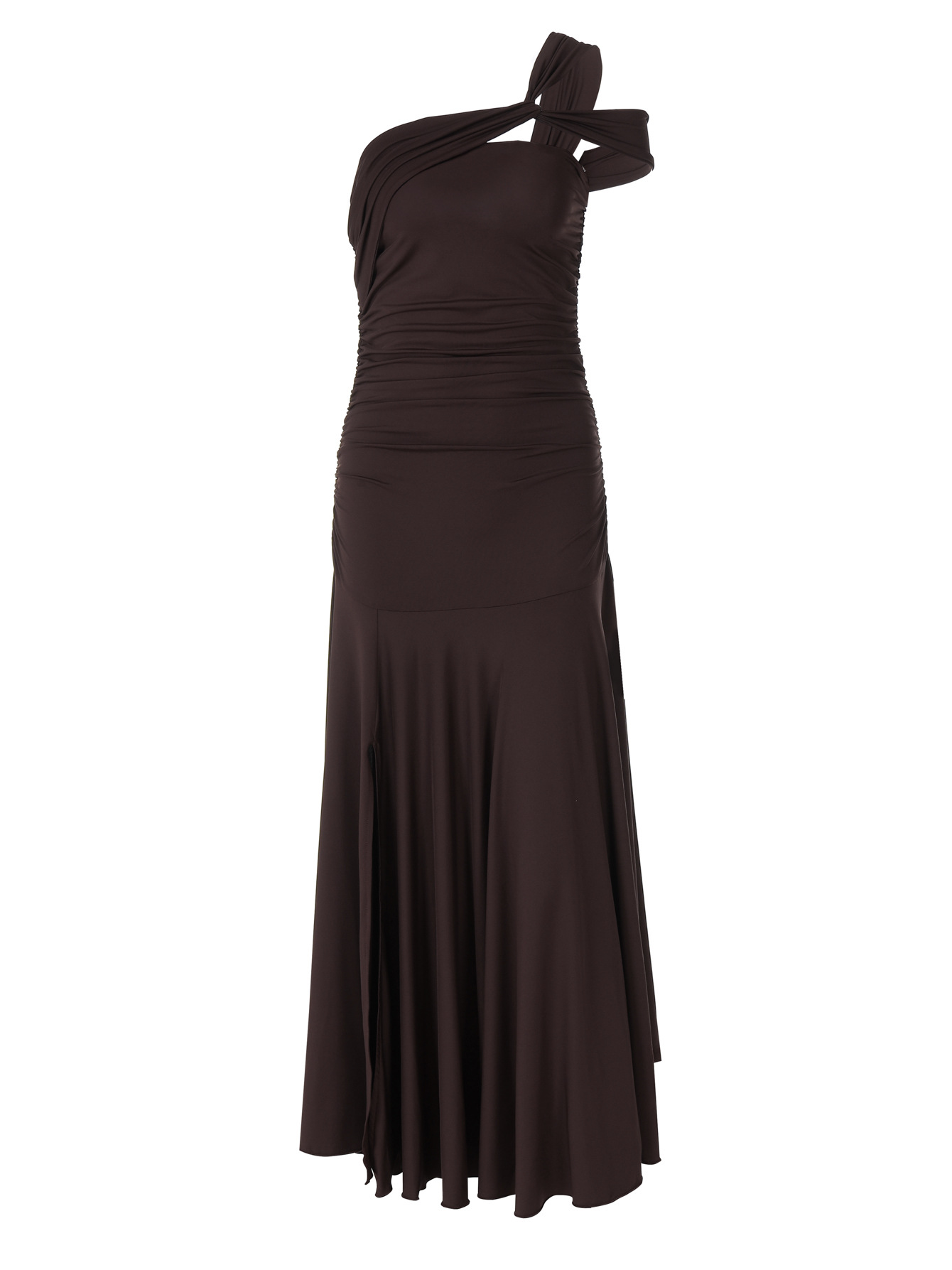 Off - the - Shoulder Slim - Fit Long Split Dress 