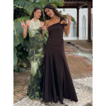 Off - the - Shoulder Slim - Fit Long Split Dress 