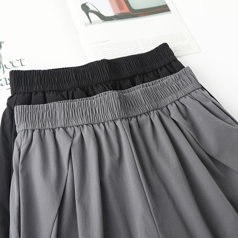 Slimming Loose Flowy Cropped Wide - Leg Pants