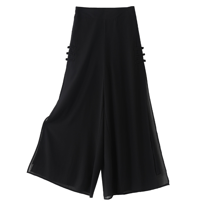 High - Waisted Loose Slimming Versatile Cropped Trousers