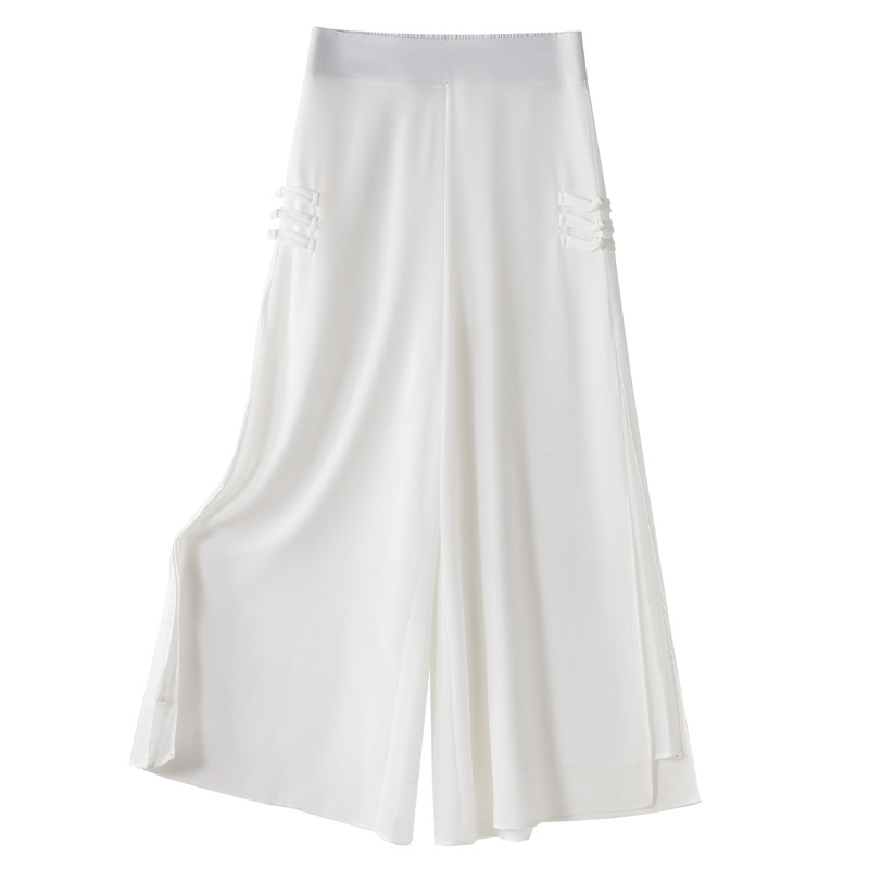 High - Waisted Loose Slimming Versatile Cropped Trousers