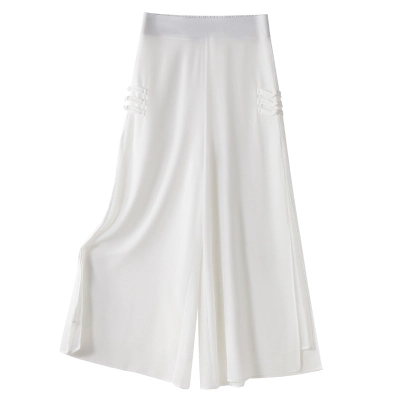 High - Waisted Loose Slimming Versatile Cropped Trousers 01