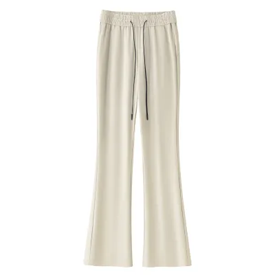 Slim Fit Flared Horseshoe Pants 01
