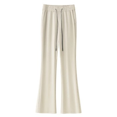 Slim Fit Flared Horseshoe Pants 01