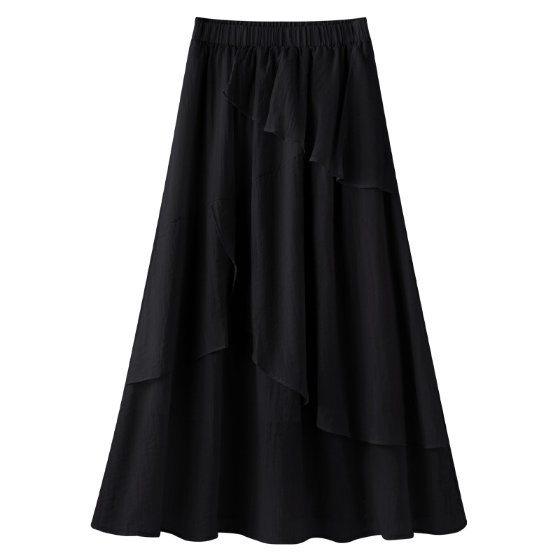 Elastic Waist Flowy Maxi Dress