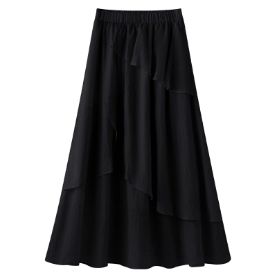 Elastic Waist Flowy Maxi Dress 01