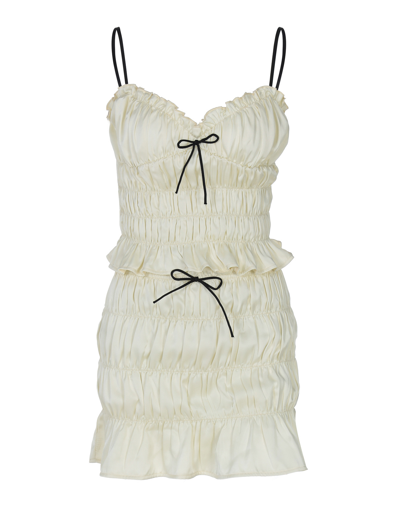 Sweet Style Chiffon Pleated Skirt Set 