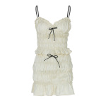 Sweet Style Chiffon Pleated Skirt Set 