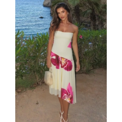 Off Shoulder Backless Tie Dye Maxi Dress 02