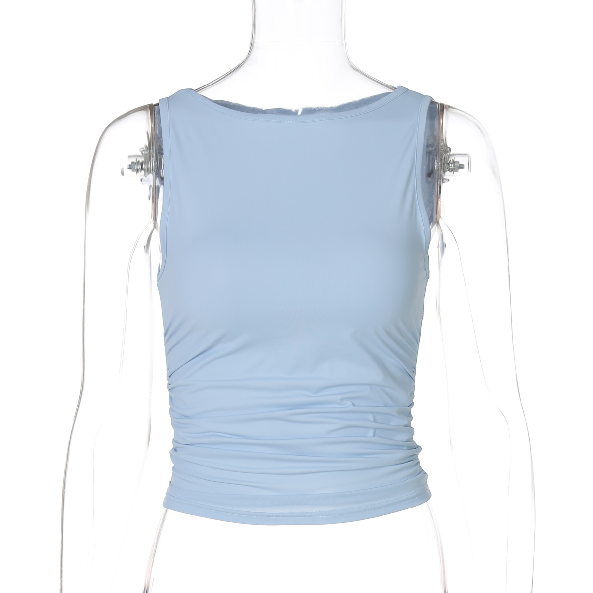 Sexy Crop Top with Exposed Midriff 