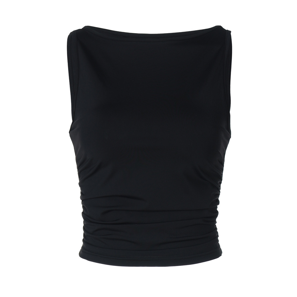 Sexy Crop Top with Exposed Midriff 