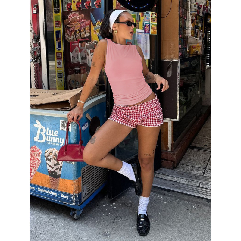 Sexy Crop Top with Exposed Midriff 