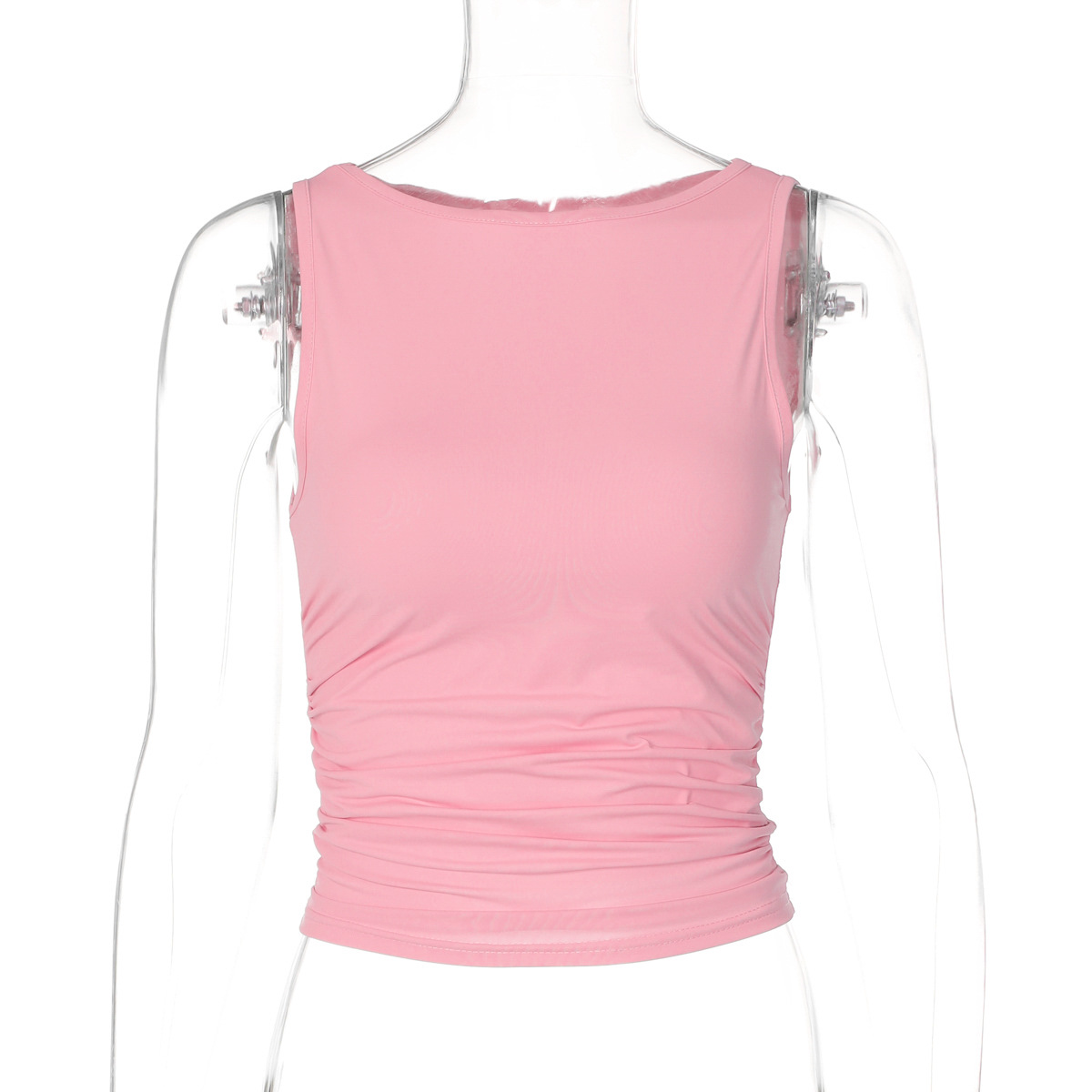 Sexy Crop Top with Exposed Midriff 