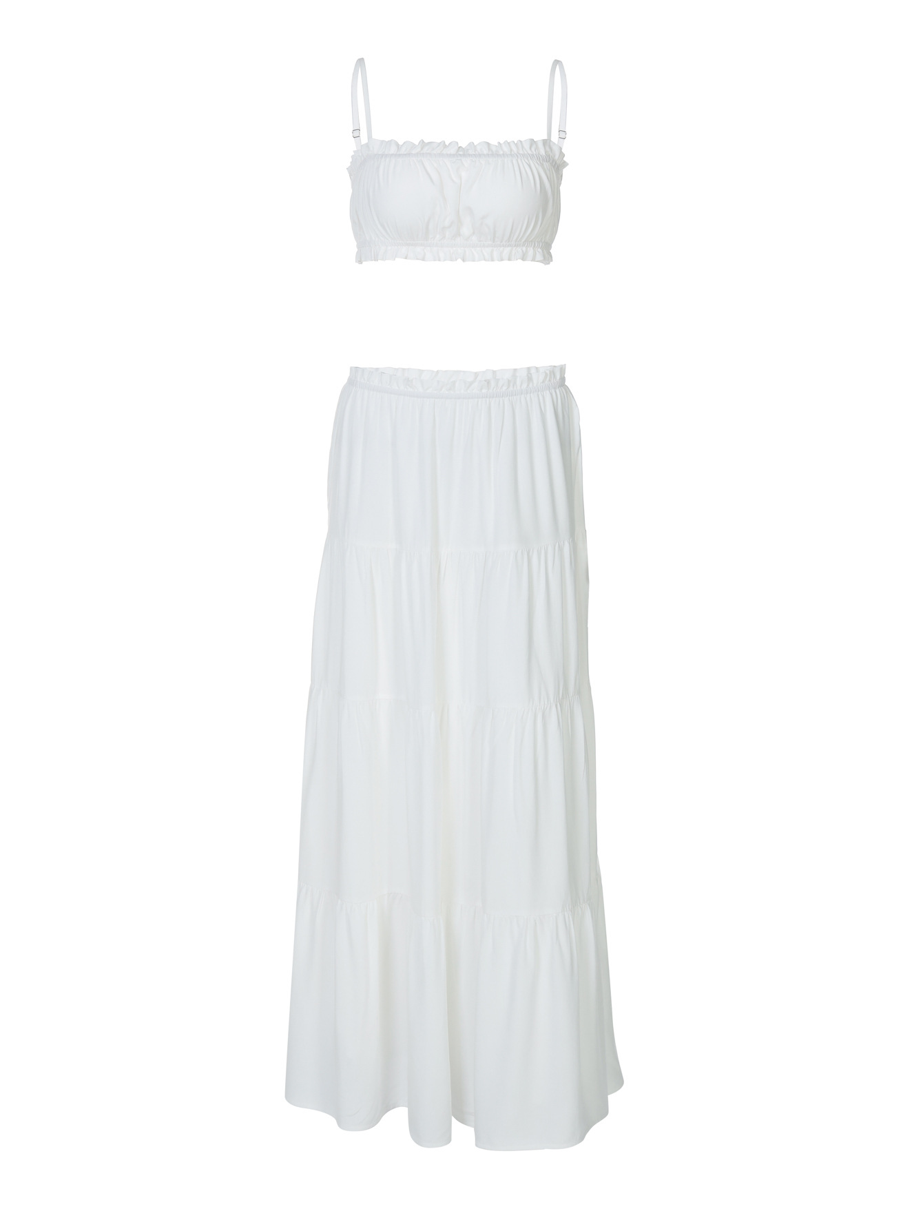 Sexy Cami Wrap Dress Versatile Resort - Style Long Dress Set