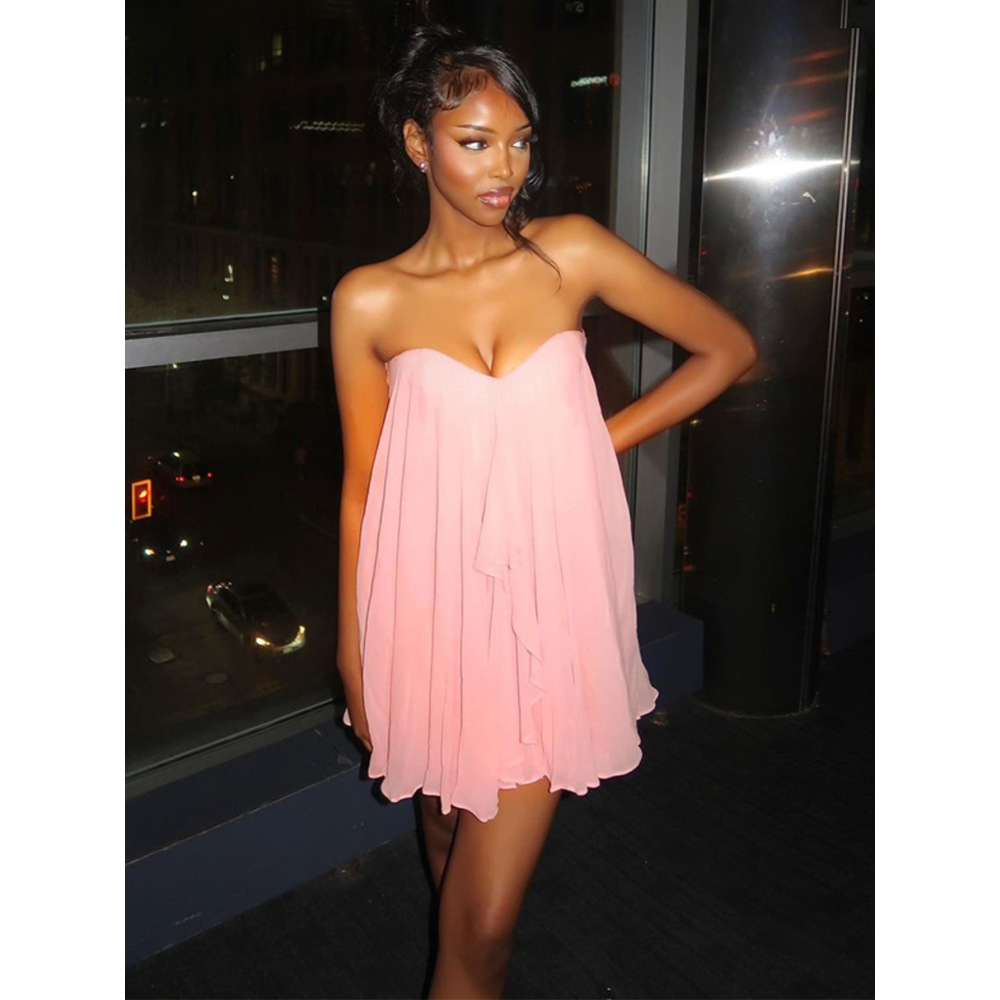 Asymmetrical Mesh Street - style Dress