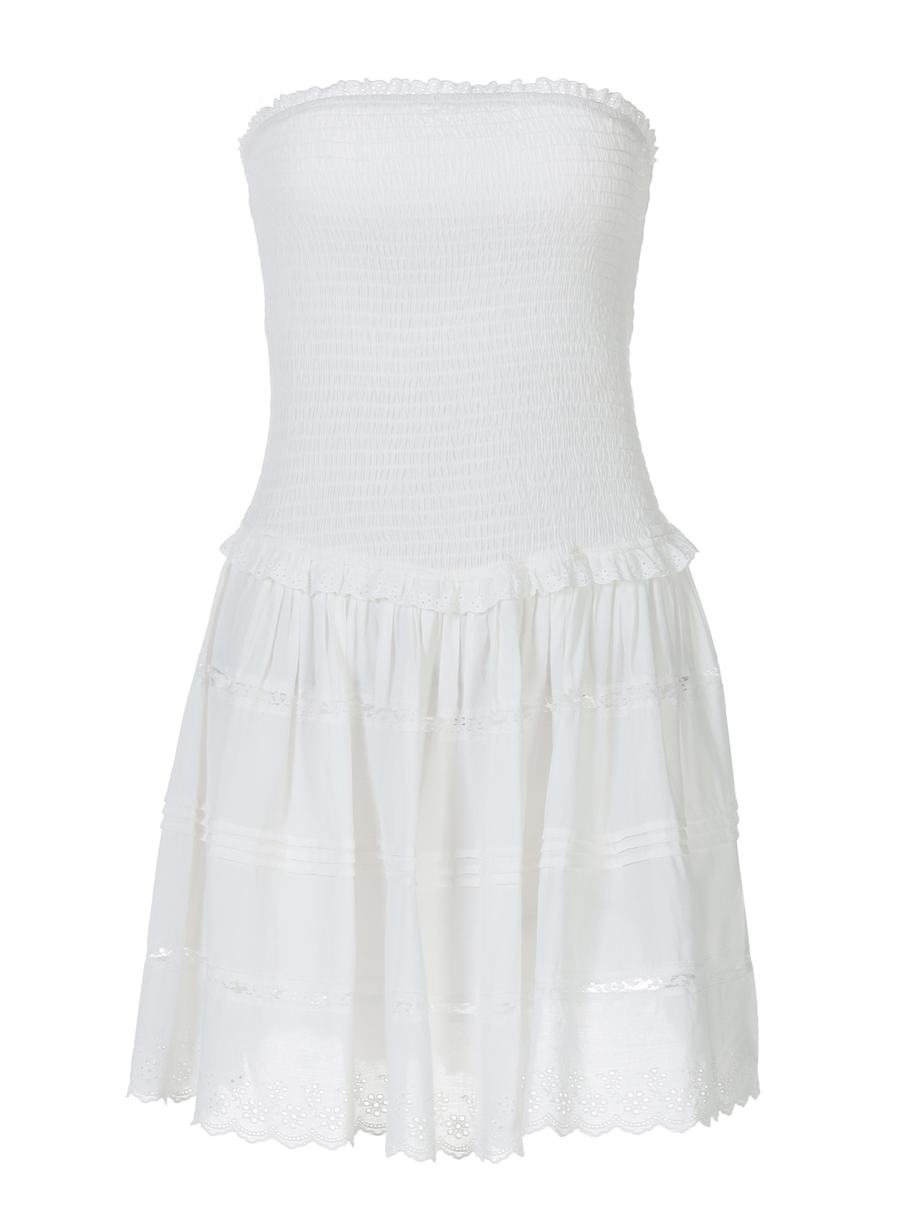 Strapless Waist - cinched Floral Detail Fairy Dress