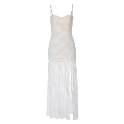 Hollow - Out Cami Dress with Side Slit 01