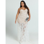 Hollow - Out Cami Dress with Side Slit