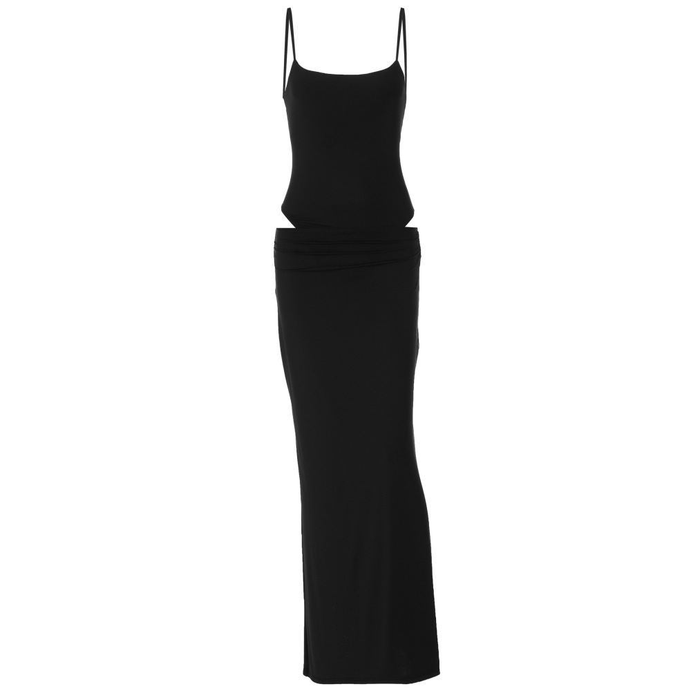 Sleeveless Jumpsuit with Long Skirt Set