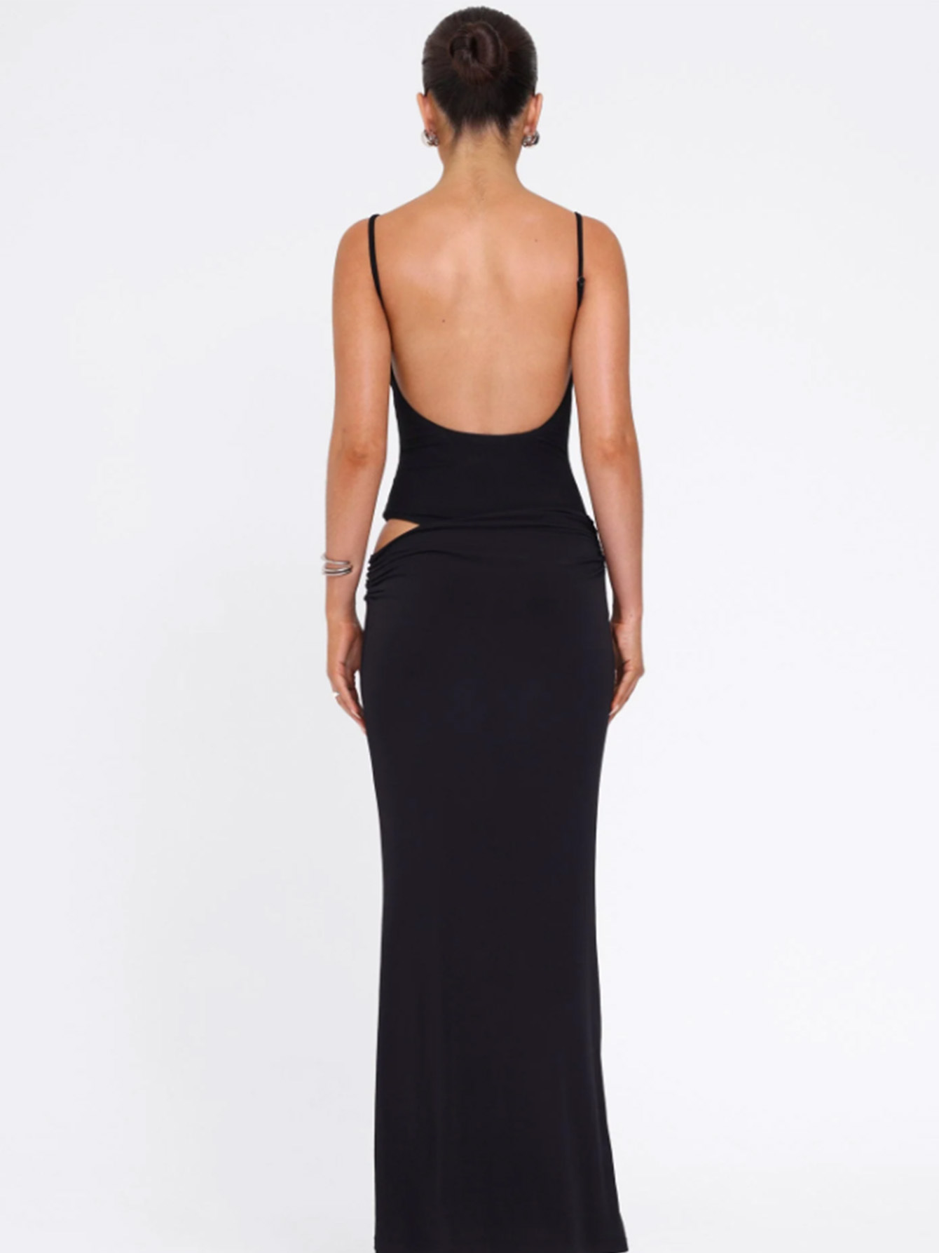 Sleeveless Jumpsuit with Long Skirt Set