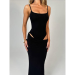 Sleeveless Jumpsuit with Long Skirt Set