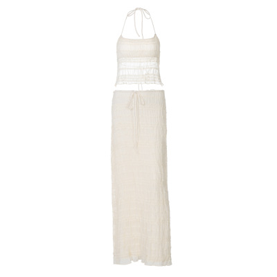 Off - the - Shoulder Backless Wrap - around Cami with Straps Set 01