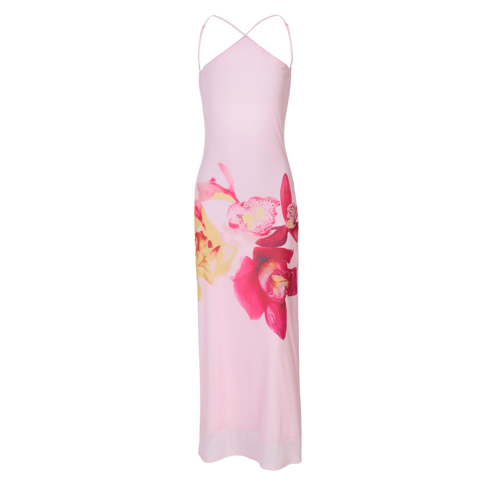 Wrap - around Cami Sleeveless Hooded Backless Hip - hugger Dress
