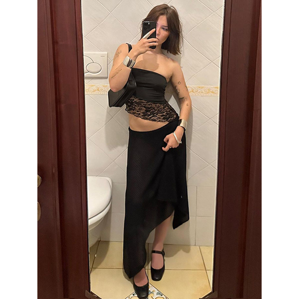 Lace Oblique - Edge Slimming Hot - girl Style Cami 