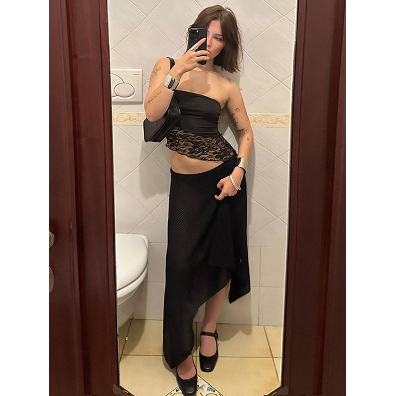 Lace Oblique - Edge Slimming Hot - girl Style Cami 