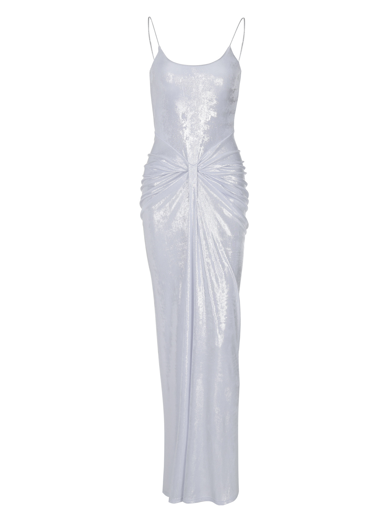 Crinkled Twist - knot Waist - cinched Cami Dress