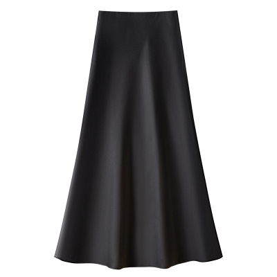 Elegant Mid-Length Chiffon Fish Tail Skirt   01