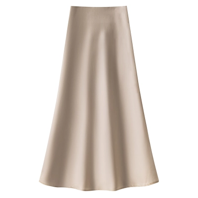 Elegant Mid-Length Chiffon Fish Tail Skirt   02
