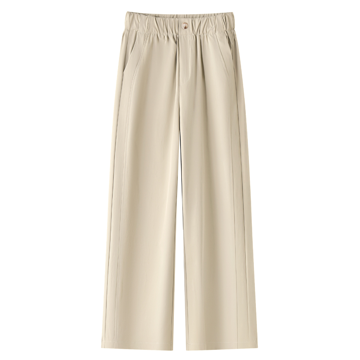 Loose Fit Slimming Wide Leg Casual Pants