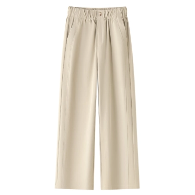 Loose Fit Slimming Wide Leg Casual Pants 01