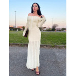 Slim - Fit One - Shoulder Flared Sleeve Dress